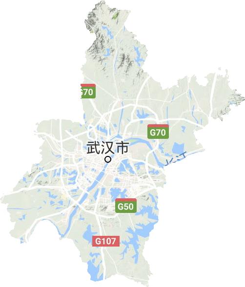 武汉市地形地图