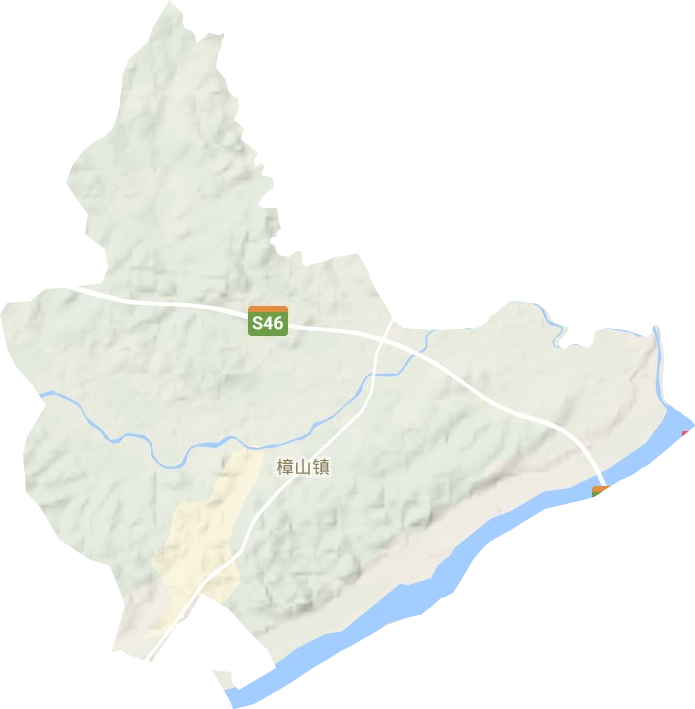樟山镇地形地图
