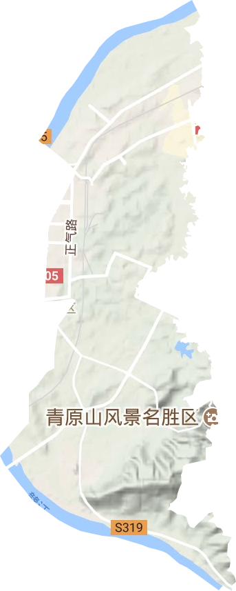 河东街道地形地图