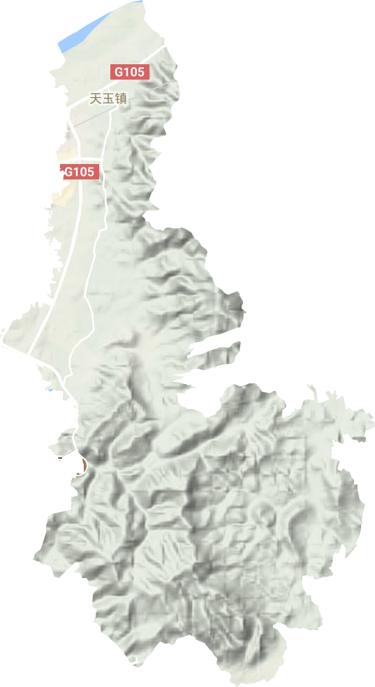 天玉镇地形地图