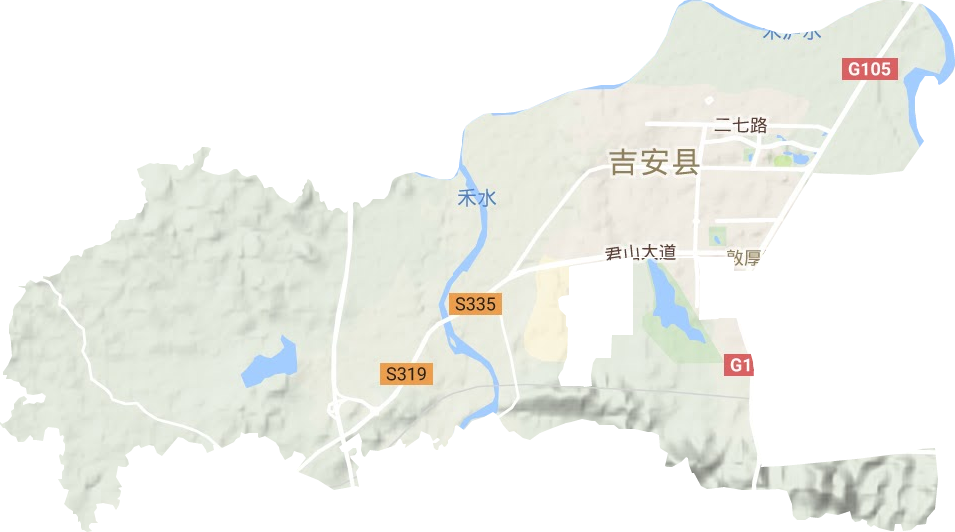 敦厚镇地形地图
