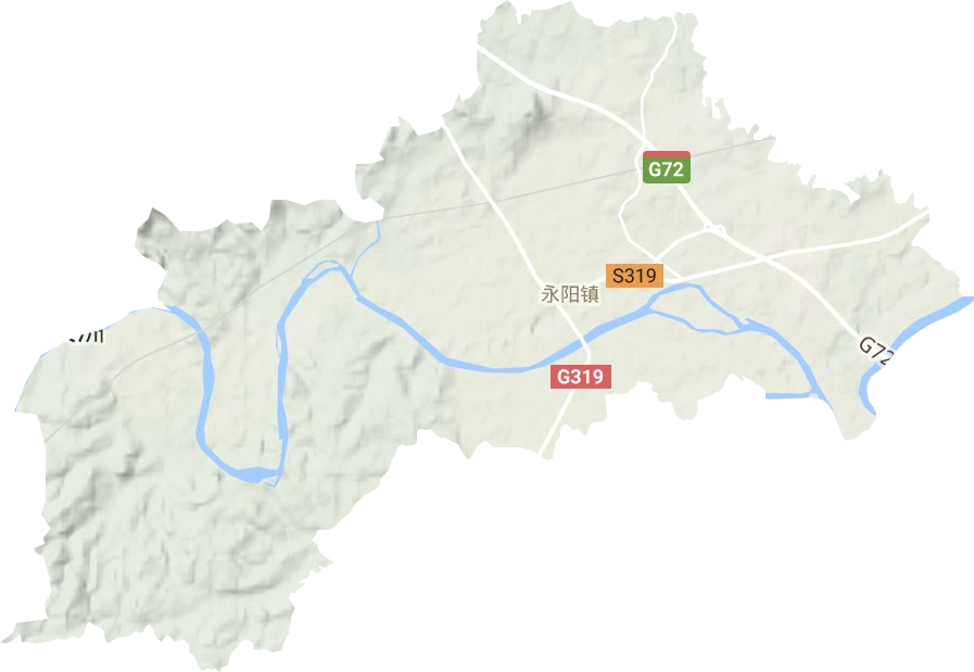 永阳镇地形地图