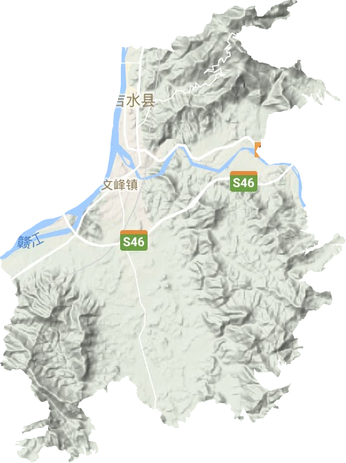 文峰镇地形地图