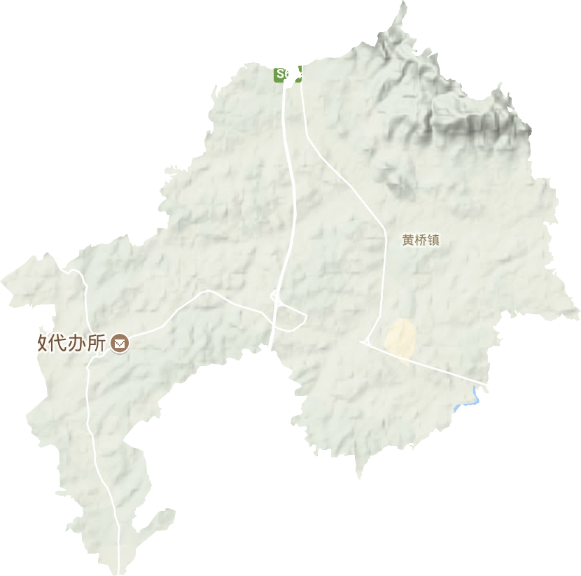 黄桥镇地形地图