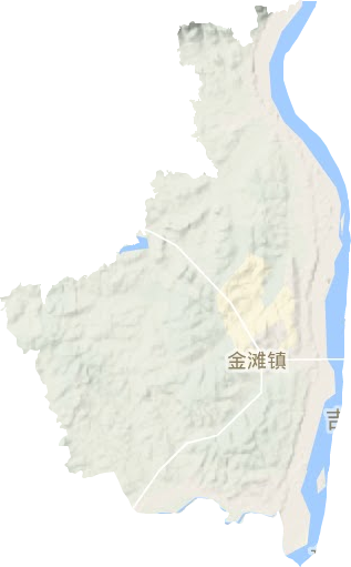 金滩镇地形地图