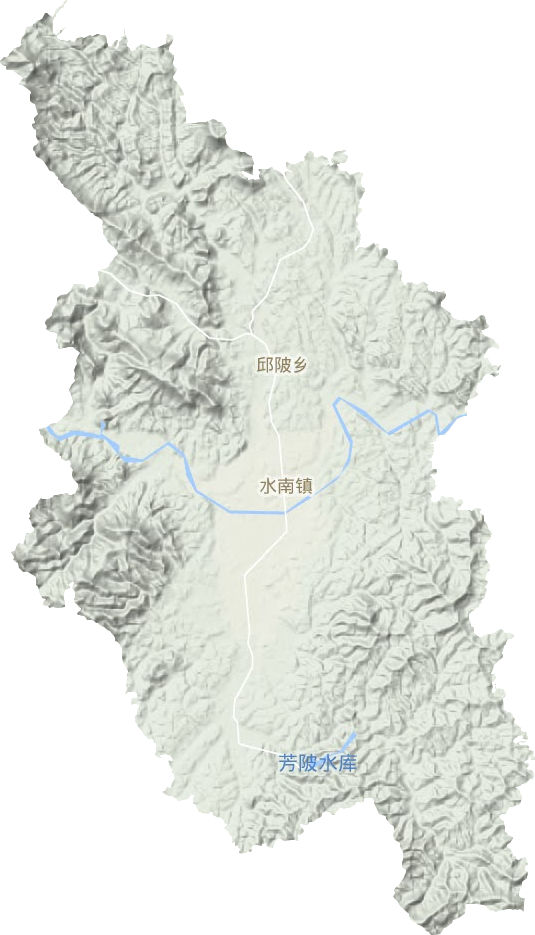 水南镇地形地图