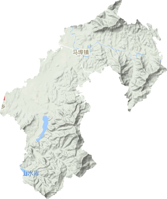 马埠镇地形地图