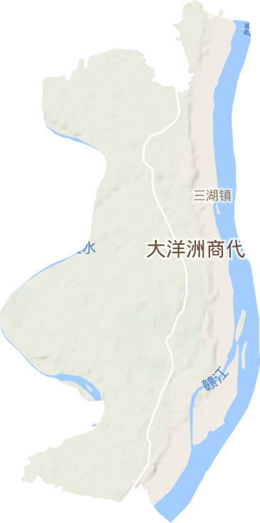 三湖镇地形地图