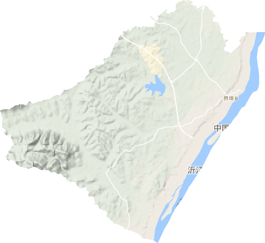 界埠镇地形地图