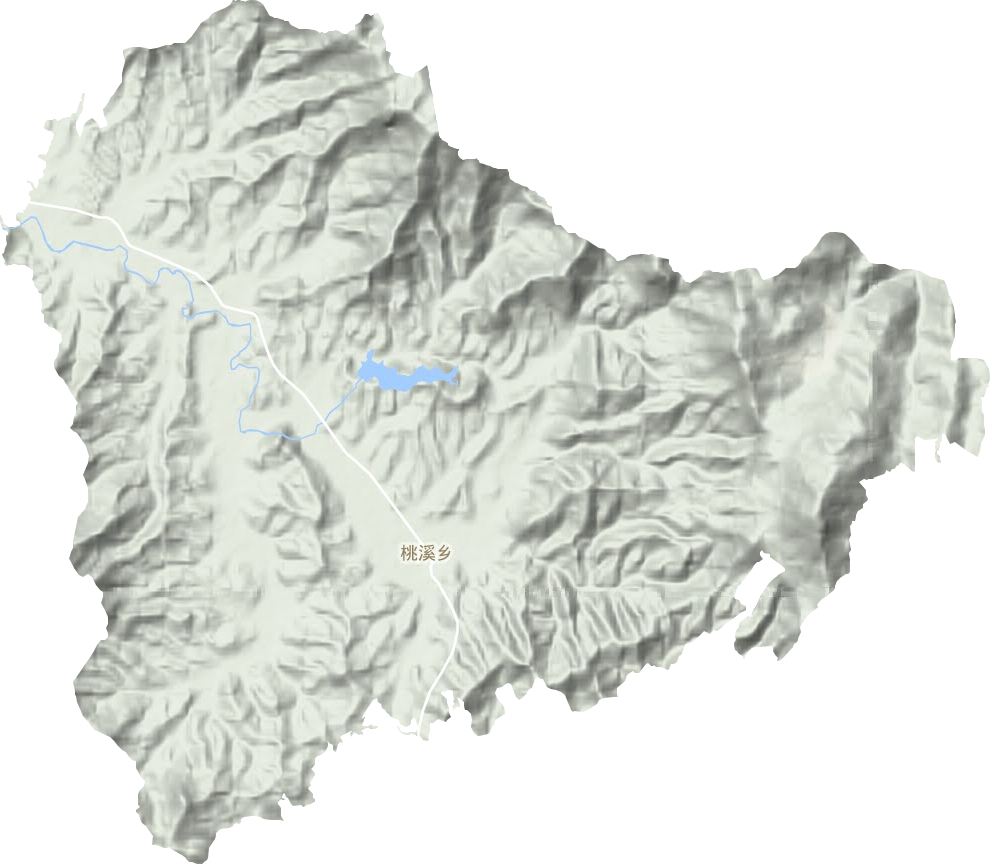 桃溪乡地形地图