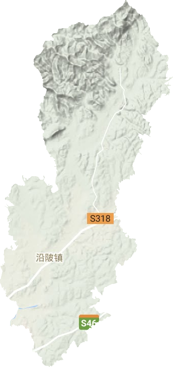 沿陂镇地形地图