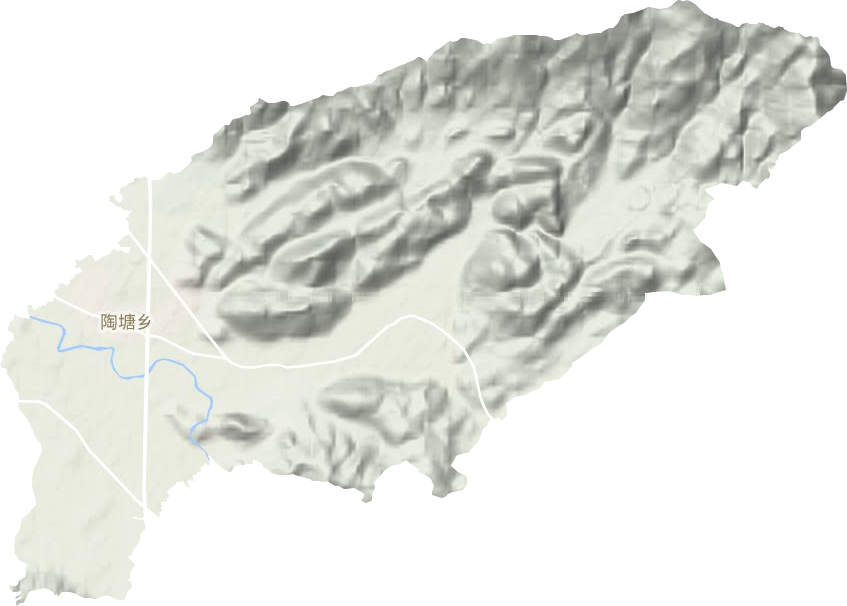 陶塘乡地形地图