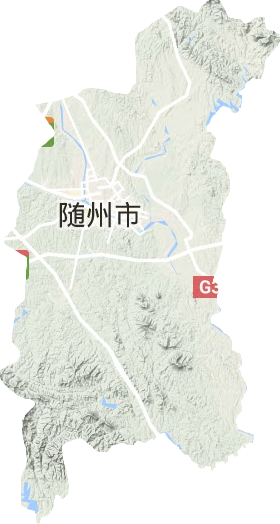 曾都区地形地图