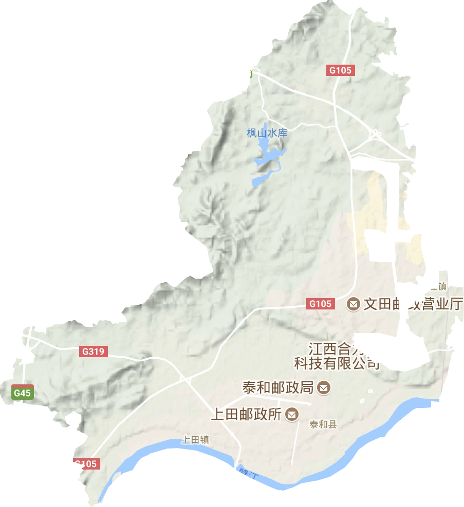 澄江镇地形地图
