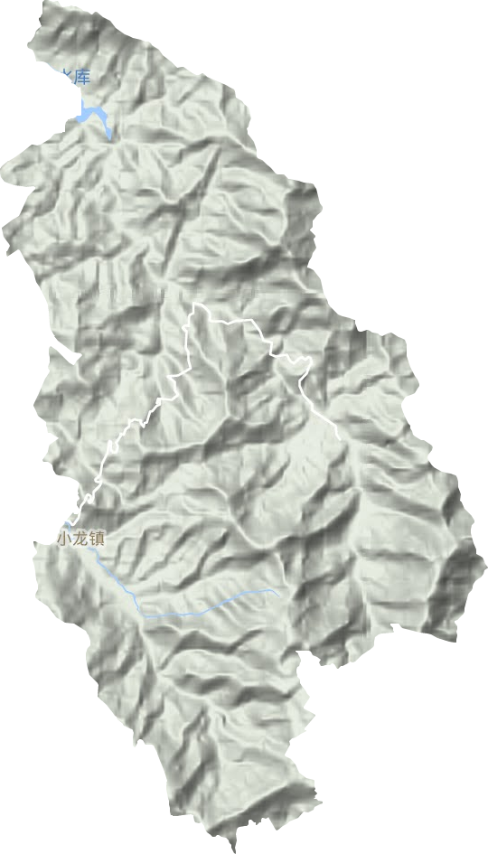 小龙镇地形地图