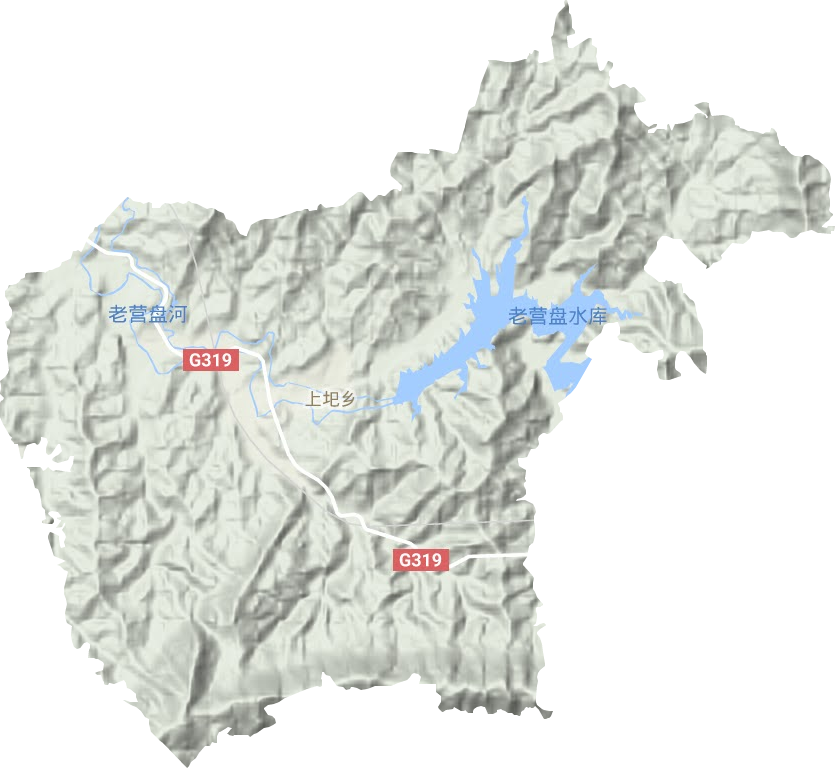 上圯乡地形地图