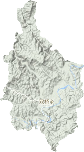 双桥乡地形地图