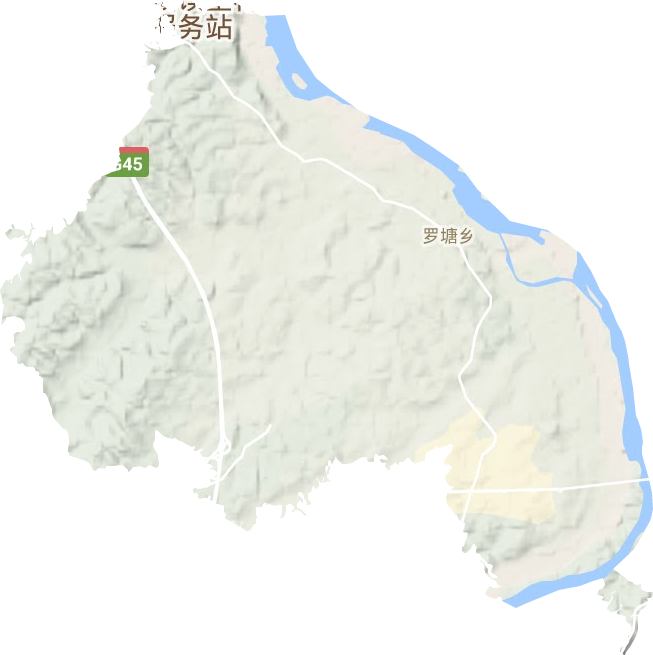 罗塘乡地形地图