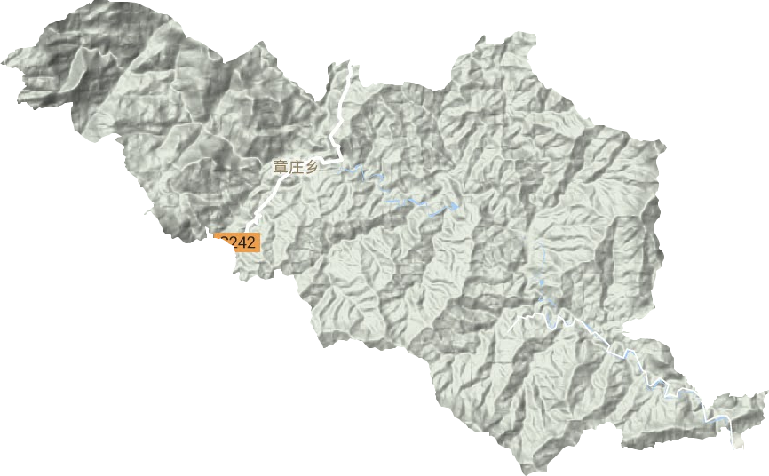 章庄乡地形地图