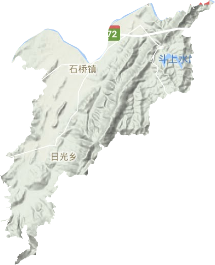 石桥镇地形地图