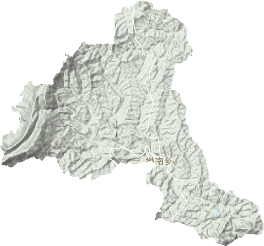 坳南乡地形地图