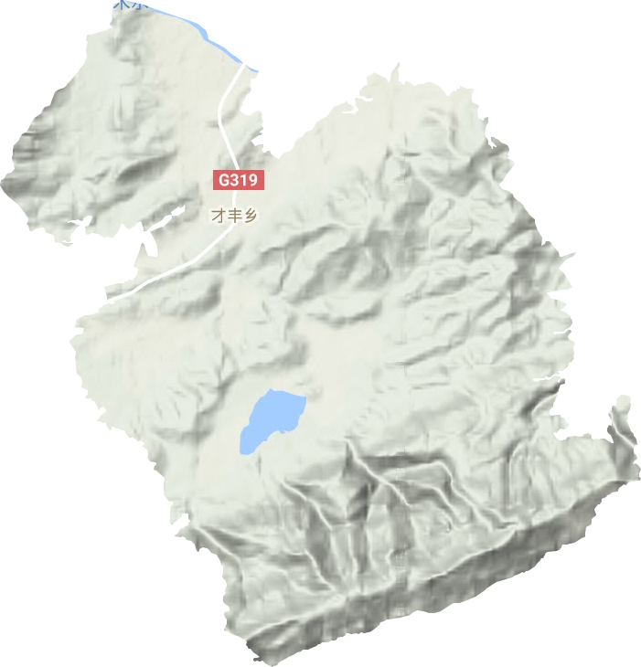 才丰乡地形地图