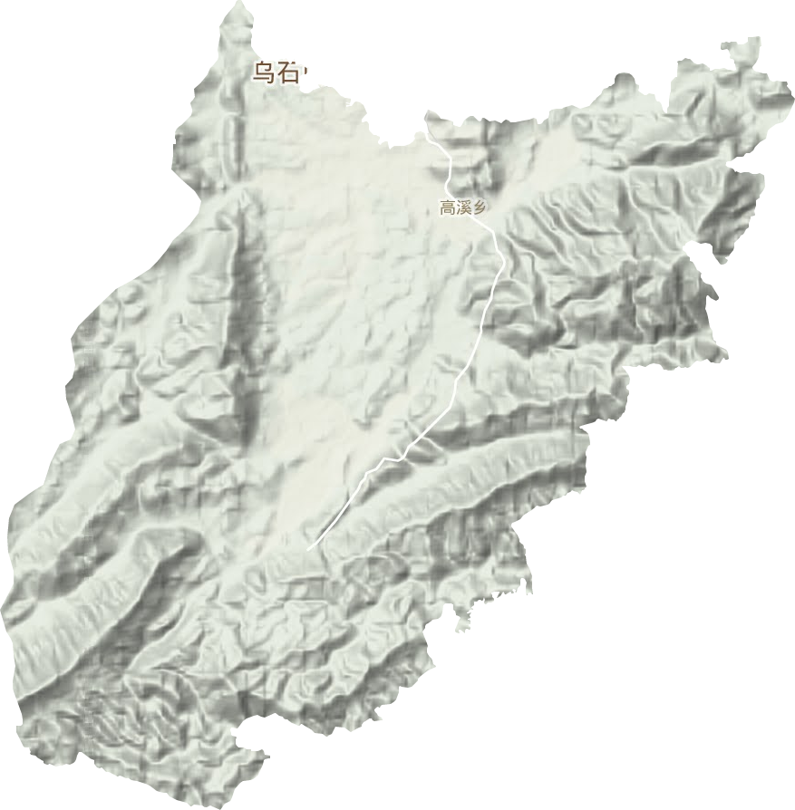高溪乡地形地图