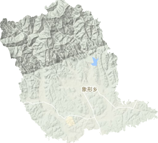 象形乡地形地图