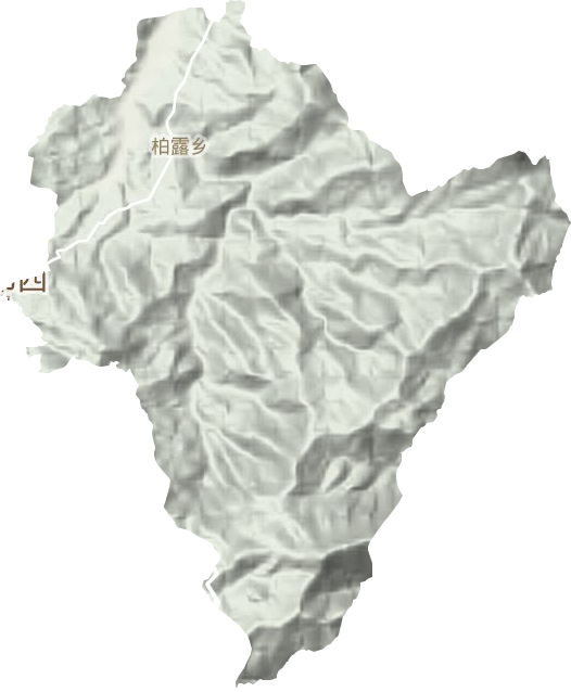 柏露乡地形地图
