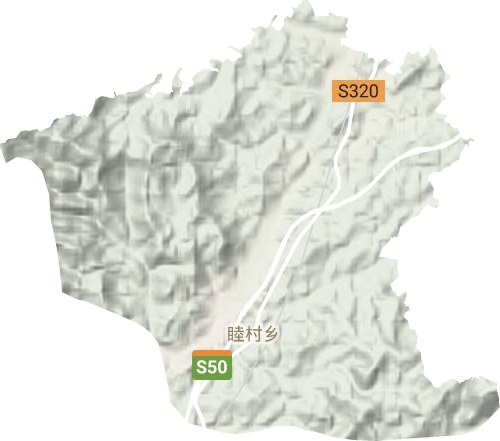 睦村乡地形地图
