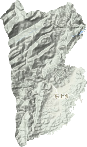 东上乡地形地图