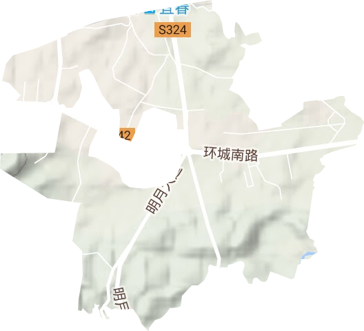 珠泉街道地形地图