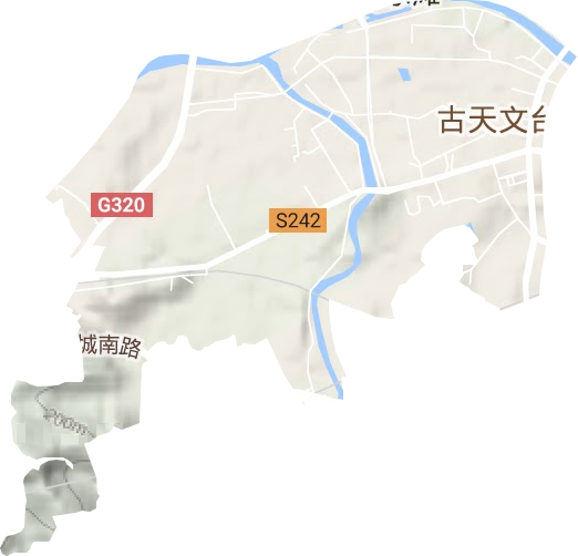 凤凰街道地形地图