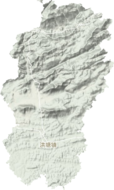 洪塘镇地形地图