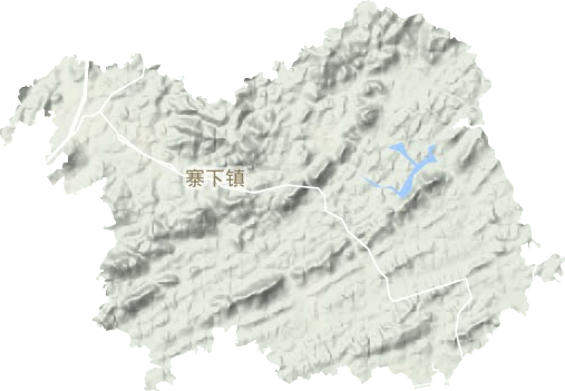 寨下镇地形地图