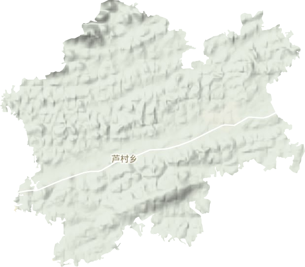 芦村镇地形地图