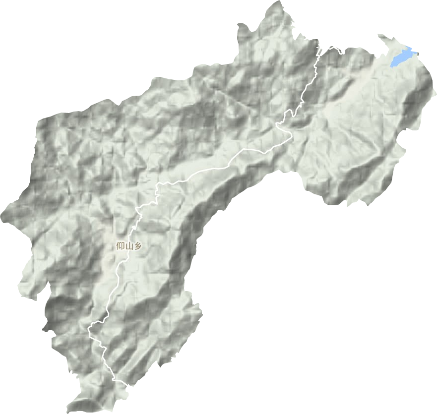 仰山乡地形地图