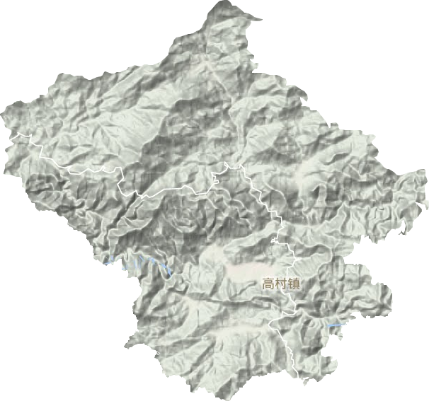 高村镇地形地图