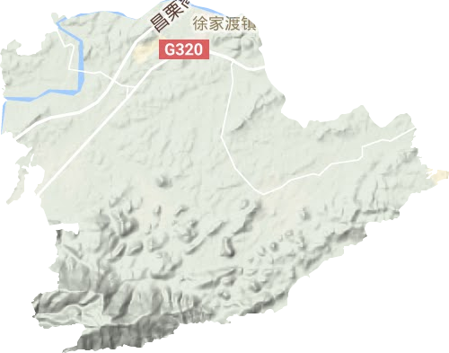 徐家渡镇地形地图