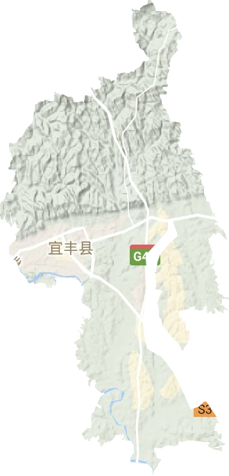 新昌镇地形地图