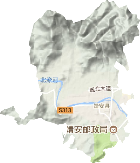 双溪镇地形地图