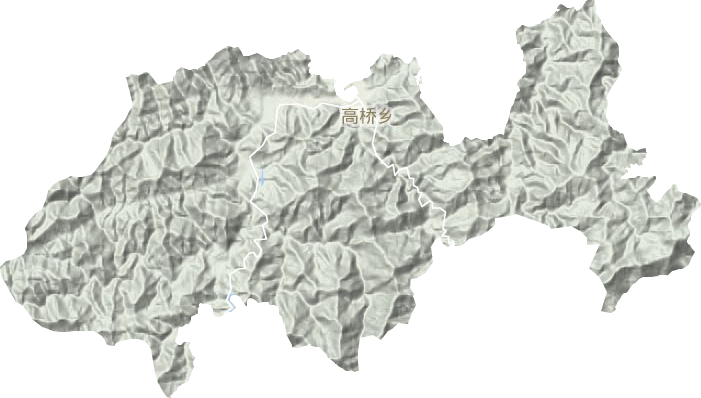 高桥乡地形地图