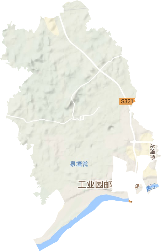 尚庄街道地形地图