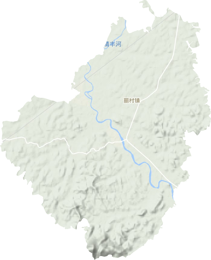 丽村镇地形地图