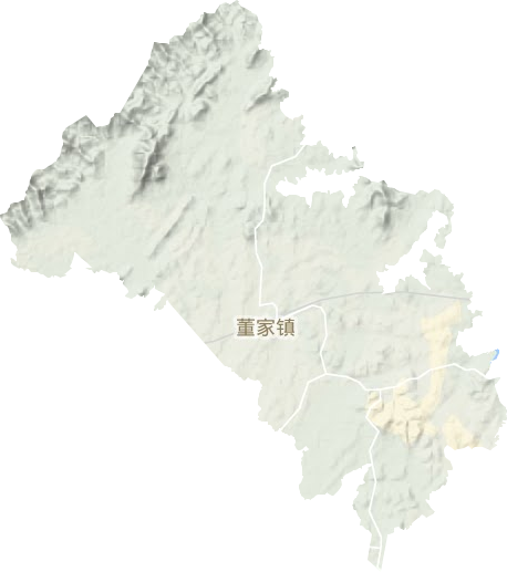 董家镇地形地图