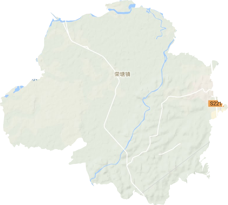 荣塘镇地形地图