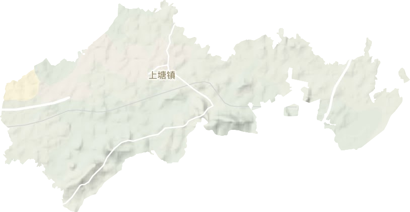 上塘镇地形地图