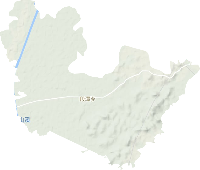 段潭乡地形地图