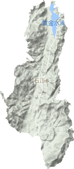 石江乡地形地图