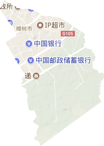 淦阳街道地形地图